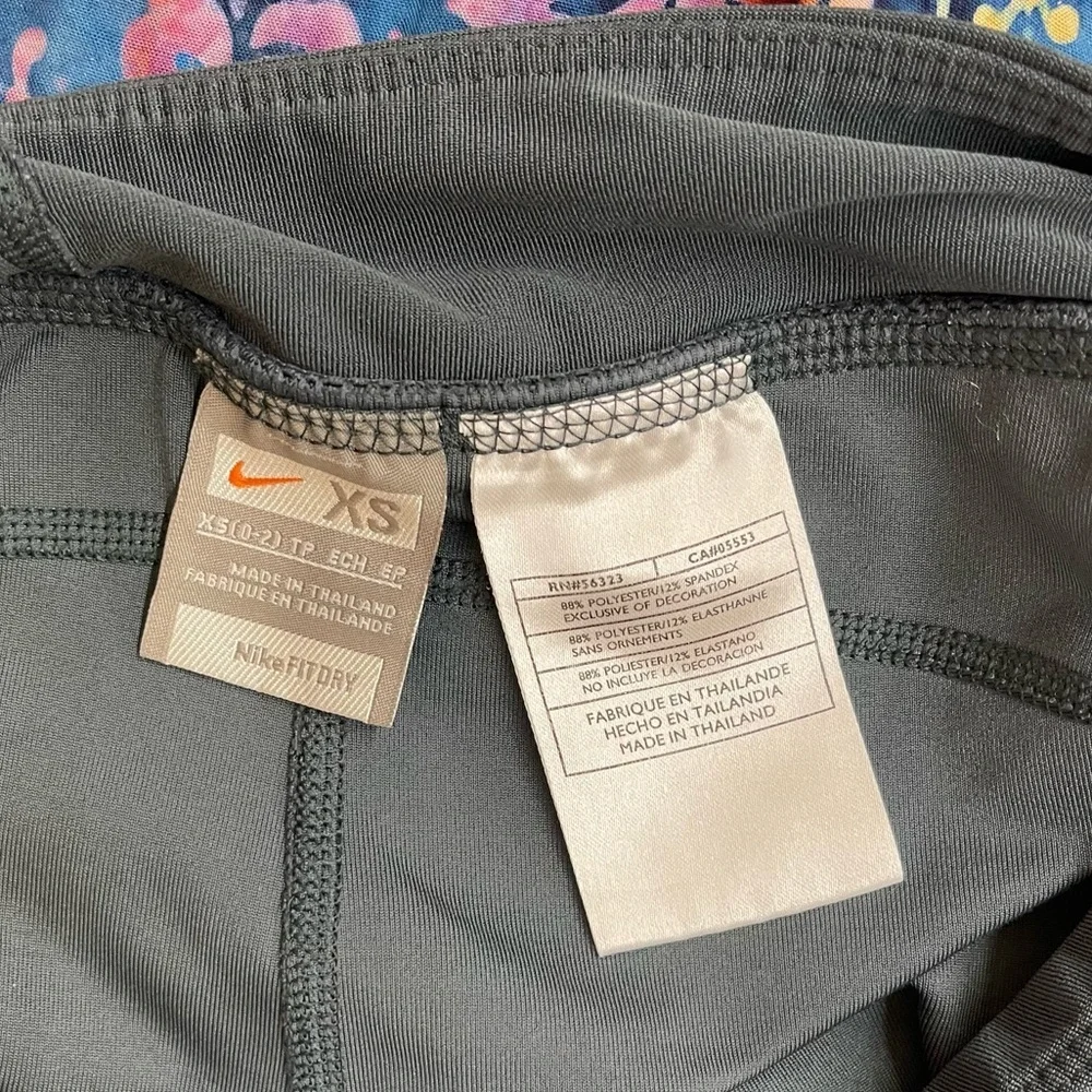 Women's Nike Power Dri-FIT Workout Pants dark gray flared size XS (0-2)